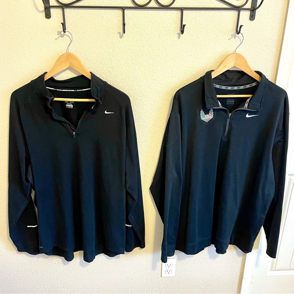Nike Black Quarter-Zip Pullover Duo XXL